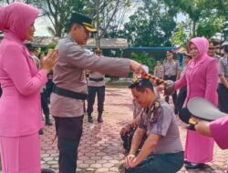 Akhir Tahun, 59 Personil Polres Langkat Naik Pangkat