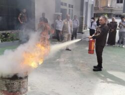 Kejari Aceh Selatan dan BPBD Gelar Simulasi Pencegahan Kebakaran