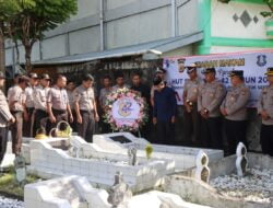 HUT Satpam ke – 42 Polres Aceh Selatan Ziarahi Makam Purnawirawan