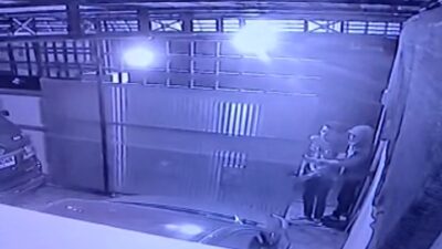 Maling Gasak Sepedamotor di Denai Terekam CCTV