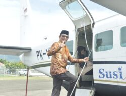 Peresmian Perdana Penerbangan Subsidi Angkutan Udara Perintis