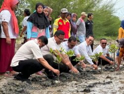 Ketua Gerindra Sumut Lakukan Penanaman Manggrove Bersama Ormas Tani dan Nelayan
