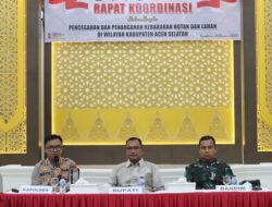 Polres Aceh Selatan Rapat Terkait Karhutla