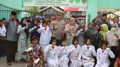Police Goes To School, Kapolres Ajak Siswa MTS 5 Al Jamiyatul Wasliyah Jauhi Narkoba