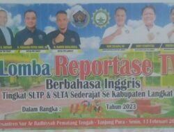 Minat Pelajar Kurang, Lomba Reportase Berbahasa Inggris Batal Digelar