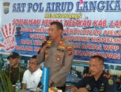 Kasat Polairud Polres Langkat dan KKP Sumut Sosialisasi Keamanan Laut