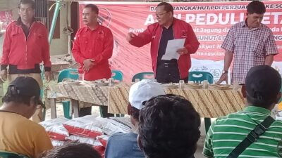 Aksi Peduli Petani, DPD PDI Perjuangan Sumut Gelontorkan Bantuan Bibit Jagung dan Pupuk