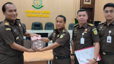 Korupsi di KPU Sergai, Kejari Berhasil Kembalikan Kerugian Negara sebesar Rp287. 722. 626