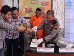 Polres Langsa Musnahkan Barang Bukti Sabu dan Ganja