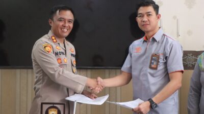 Kapolres Aceh Selatan Tanda Tangani Kerja Sama dengan Kantor Pos Tapaktuan