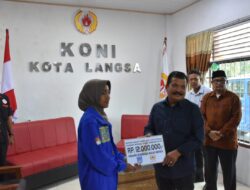 Atlit Kota Langsa Peraih Medali PORA ke XIV Terima Bonus 