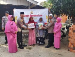 Polsek Langsa Timur Serahkan Bantuan Sosial