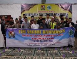 Asisten Perekonomian dan Pembagunan Pemkab Karo Lepas Tim Safari Ramadhan MUI