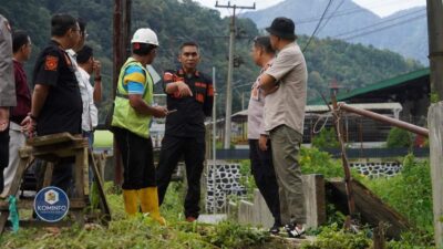 Wabup Karo dan Kapolres Tinjau Titik Rawan Banjir Jalan Berastagi-Medan