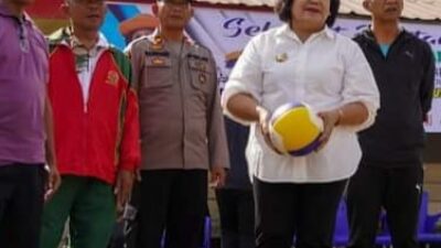 Bupati Karo Buka Turnamen Bola Voly Gebyar Merah Putih di Ndokum Siroga