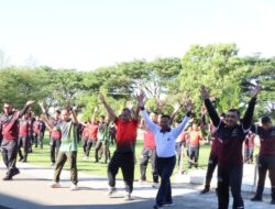 HUT ke – 77 Bhayangkara, Polres Abdya Olahraga Bersama