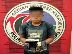 Pemuda Pengangguran Ditangkap Tim Satres Narkoba Polres Palas