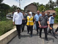 Bupati Madina Tinjau Pembangunan Sejumlah Ruas Jalan