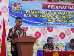 Tingkatkan SDM, Wabup Karo Buka Pelatihan Pengelolaan Perpustakaan