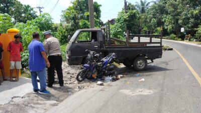Mobil Pickup Tabrak Sepedamotor, Seorang Tewas