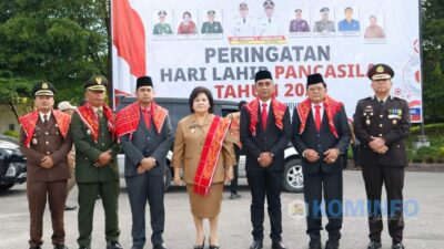 Wabup Karo Pimpin Upacara Peringatan Hari Lahir Pancasila 2023