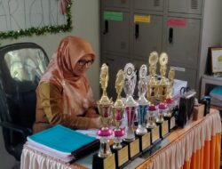 SDN 1 Blangpidie Raih Juara Umum O2SN Tingkat Kecamatan, Kepsek Minta Atlet Terus Berlatih