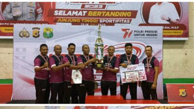 Pemain Beregu Bulutangkis Polres Aceh Selatan Raih Medali