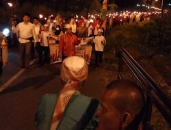 Ribuan Peserta Pawai Obor Meriahkan Tahun Baru Islam 1445 H di Tapsel