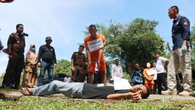 Polres Aceh Selatan Gelar Rekonstruksi Kasus Pembunuhan