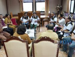 Bupati Cory Terima Audiensi Panitia Konfrensi PWI Karo, Dairi, Pakpak Barat