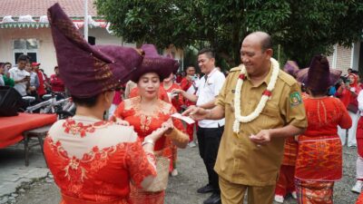 Hadiri Pawai Karnaval, Kades se-Sirapit Nyatakan Dukung Afandin
