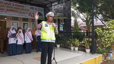 Polantas Saweu Sikula Imbau Siswa Tertib Berlalulintas dan Jauhi Narkoba