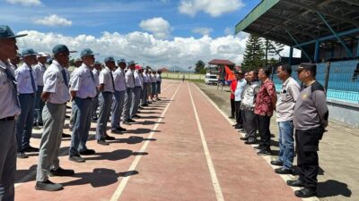 Sekdakab Karo Tinjau Kesiapan Pelaksanaan HUT RI ke 78 di Stadion Samura Kabanjahe