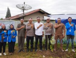 Lestarian Lingkungan Alam Wabup Karo dan Kapolres Tanam Pohon Serentak
