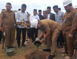 Pj Bupati Abdya Letak Batu Pertama Masjid Baitul Syifa di RSUD-TP