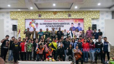 Wabup Karo Gelar Gala Dinner Bersama Atlet dan Pelatih Berprestasi
