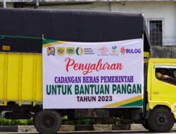 Pemkab Karo Bersama Bulog Kabanjahe Salurkan Cadangan Beras 2023