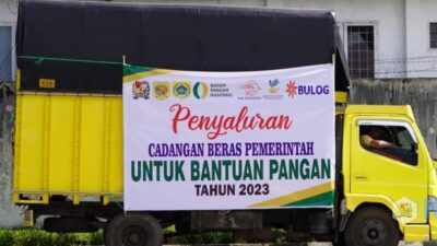 Pemkab Karo Bersama Bulog Kabanjahe Salurkan Cadangan Beras 2023