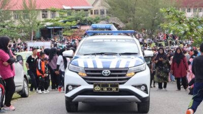 Dukung Kelancaran Jalan Sehat, Polres Aceh Selatan Turunkan Personil