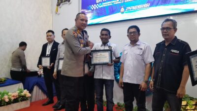 Syukuran Hari Lalulintas ke 68, PWI Madina Terima Piagam Penghargaan