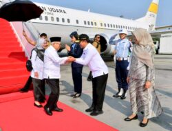 Pj Gubsu Sambut Kedatangan Wapres Ma’ruf Amin