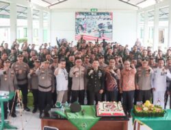 HUT TNI ke-78, Polres Berikan Ucapan Selamatan Kepada Kodim 0107/Aceh Selatan