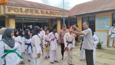 Kejuaraan Karate antar Pelajar Polsek Barumun Ditutup, Berikut Para Juaranya