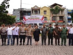 Amankan Pemilu 2024, Bupati Karo Hadiri Apel Gelar Pasukan Operasi Mantap Brata Toba