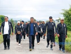 Peringati HKN 2023, Wabup Karo Gerak Jalan Bersama Perangkat Daerah