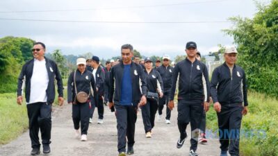 Peringati HKN 2023, Wabup Karo Gerak Jalan Bersama Perangkat Daerah