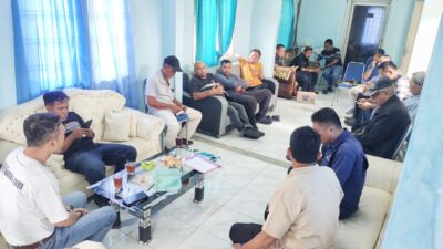 Musyawarah Pembentukan Panitia di Kantor PWI Langkat