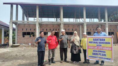 PT SRL Palas Serahkan Material Pembangunan Sekolah di Binanga