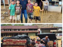Caleg DPRA T. Heri Suhadi Bantu Sembako Bencana Trumon
