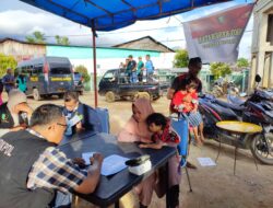 Sidokkes Polres Aceh Selatan Beri Pelayanan Kesehatan kepada Korban Trumon